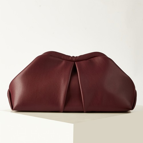 Womens pleated clutch - clutch, soft