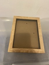 Vintage deep-set wooden picture frame