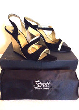 STRUTT COUTURE BLACK SUEDE &