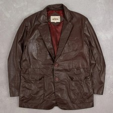 Vintage 90s Leather Blazer