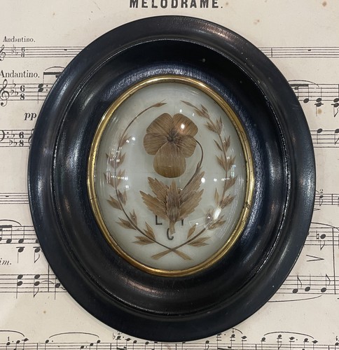 Antique french mourning - antique, hair