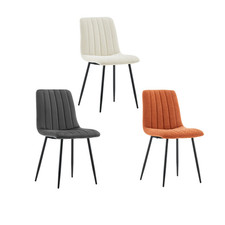 4X Chenille Dining Chairs