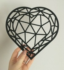 Geometric Heart Wall Art Decor