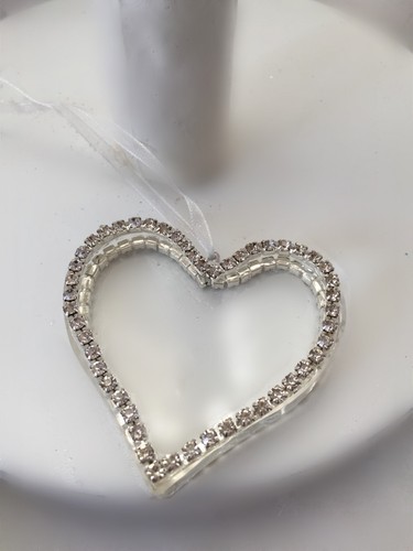Heaven sends clear glass heart - sends,