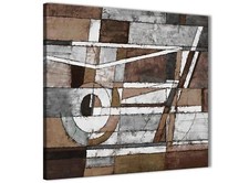 Brown Beige White Painting