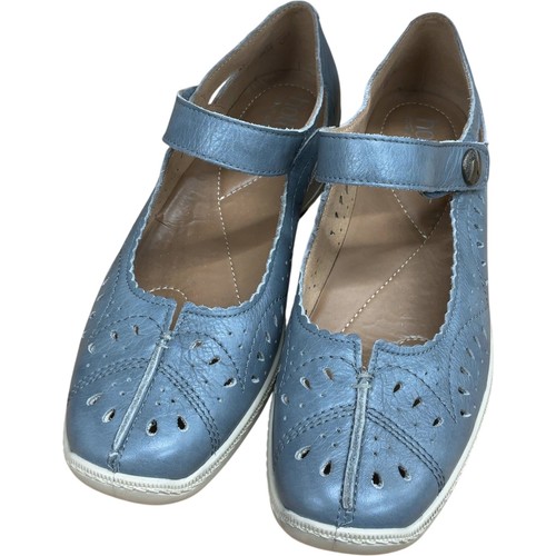 Hotter mary jane blue leather - mary,