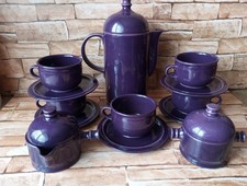 Vintage 1970s Ceramano W.Germant -  coffee set, Purple -Please Read Description 