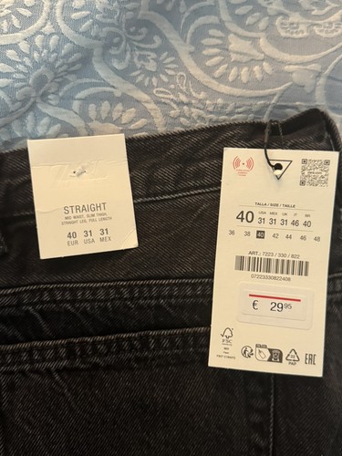 Zara straight jeans size - straight,