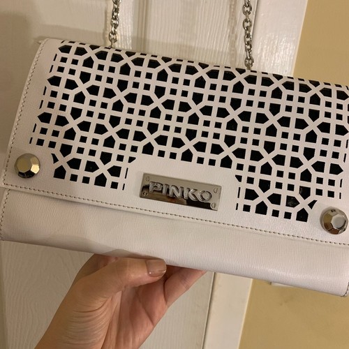 Pinko perforated crossbody bag - perforated,