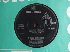 RAM JOHN HOLDER - I NEED SOMEBODY ~ SHE'S ALRIGHT 1967 COLUMBIA
