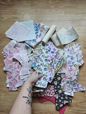 Huge 100+ Faux Leather Scrap Fabric Bundle, Rolls, Sheets, Disney Fabric Bulk