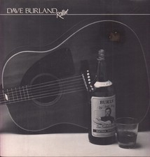 Dave Burland Rollin' LP vinyl UK Moonraker Music 1985 has distro sticker on back