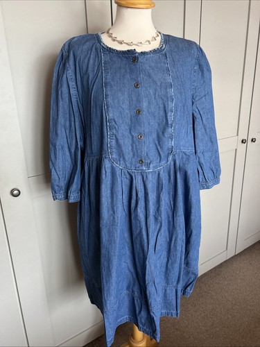 Monsoon chambray cotton smock - chambray,