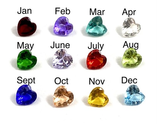 Birthstone floater faceted - birthstone,