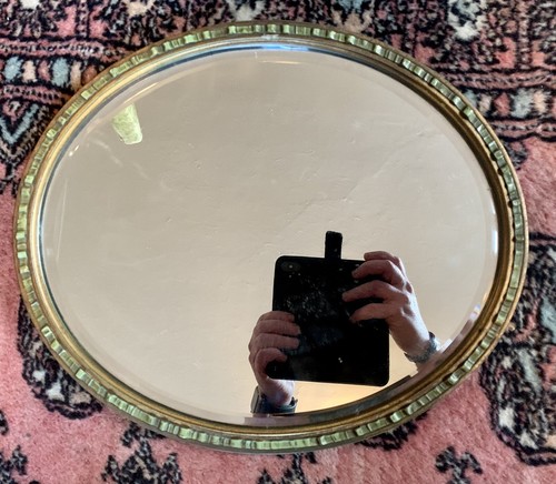 Superb vintage oval bevelled - superb,