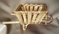 WHEELBARROW BASKET Wooden