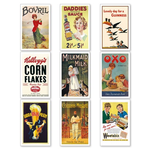 Vintage retro fridge magnets