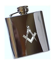 Engraved Masonic Compass and