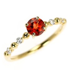 K18YG Andesine Diamond Ring