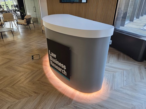Reception counter desk used - counter,