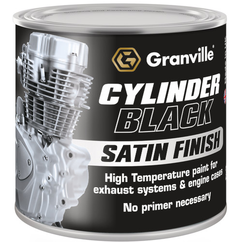 Granville cylinder black satin - black,