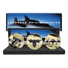 Lockheed SR-71 Blackbird Plane 60th Anniversary Gold Plated Box Set Edition 2025