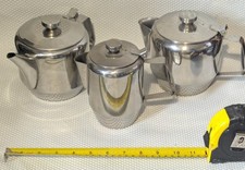 Lot Stainless Steel Tea Set, Tea Pot , Water Pot, Milk Jug