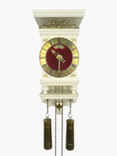 Vintage Antique Warmink Wuba Dutch Wall Clock 8 day Old Clock (Junghans era)