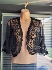 Bolero jacket - black lacy - BNIB