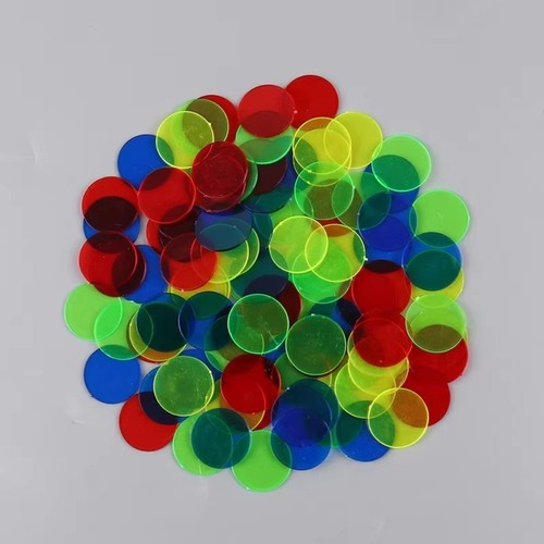 100pcs transparent round - 100pcs,