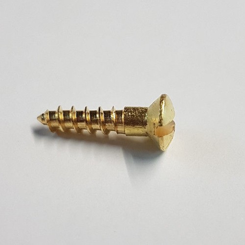 Solid brass countersunk - brass, screw