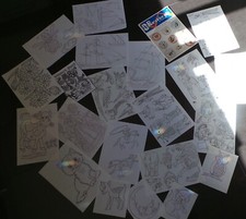 Vintage iron on transfers Webster craft 56  Embroidery Pyography, fabric paintin