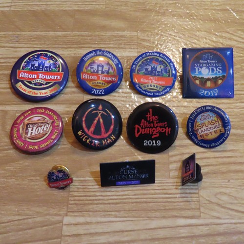 Alton towers staff pin - alton,