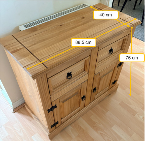 Waxed pine chest - waxed, 2