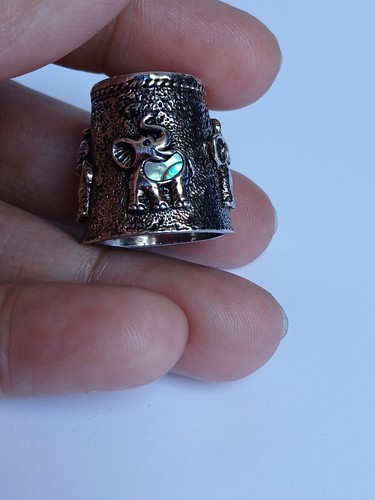 Vintage pewter raised elephant - pewter,