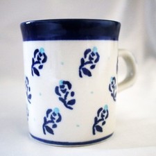 Polish Pottery Handmade Blue &