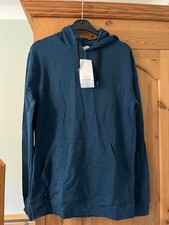 Topman Men's Blue Sweatshirt with Hood Size M Polyester Cotton Mix