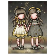 Santoro Gorjuss Collection Greetings Card-Gemini-Our Hands Are Tied -NEW-FREE P&