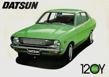 Datsun Sunny 120Y Saloon 1973-1974 UK Market Single Sheet Sales Brochure Nissan
