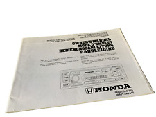 HONDA Owner’s Manual