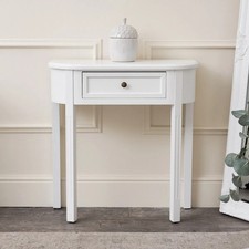 White Half Moon Table Daventry