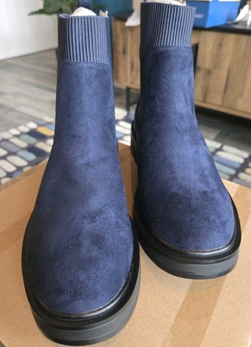 Womans blue suede chelsea - blue,