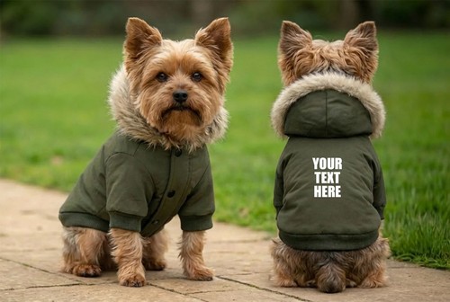 Personalised dog parka - personalised,
