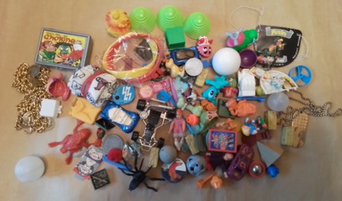 Tub various small toys - tub, etc.