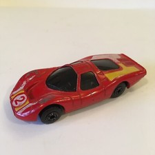 Vintage 1985 Matchbox Super GT BR 19/20 Rare Red #2 Original Old Car White Flame