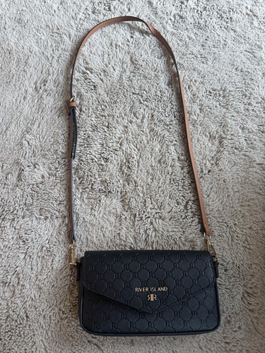 River island black embossed - river,