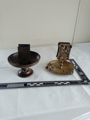 Two vintage antique brass - two, /