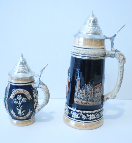 Vintage german beer steins - german,