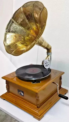 Antique wind gramophone - antique, |