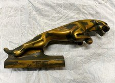 JAGUAR Cars logo Leaping Cat Sculpture large 9.5" x 23" Rare collectable No 5/24